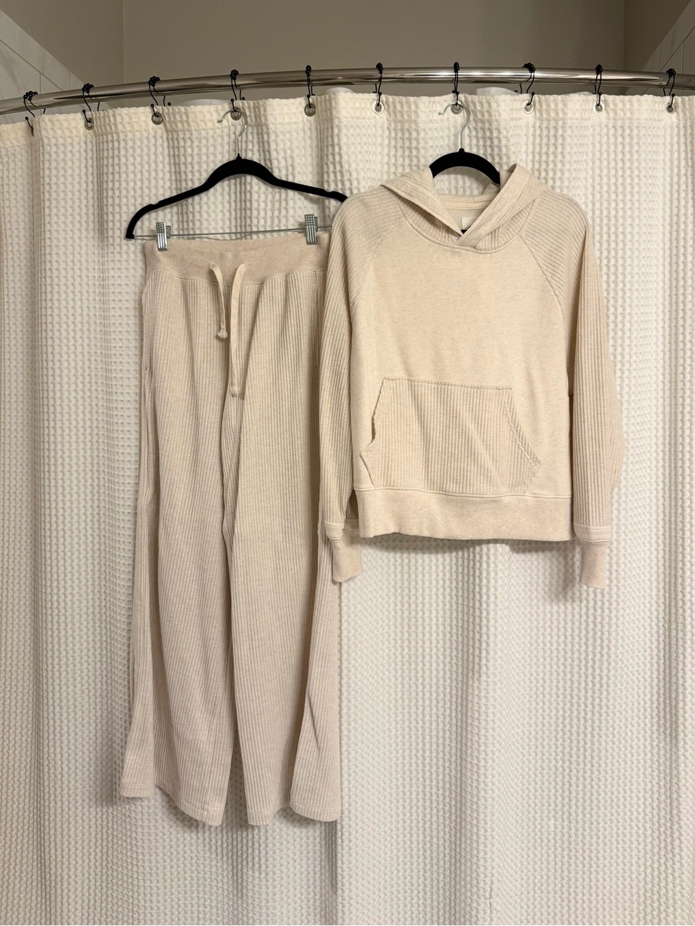 Aerie Essential Waffle Hoodie & Trouser SET